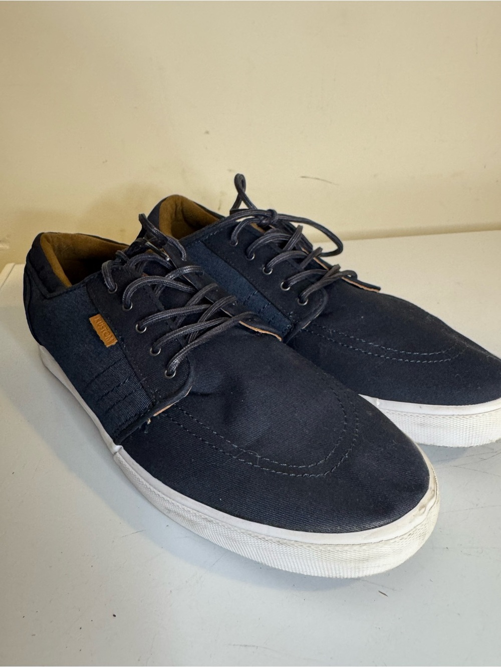 Kustom Men’s Size 12” Navy Blue Canvas Lace Up Casual Sneakers